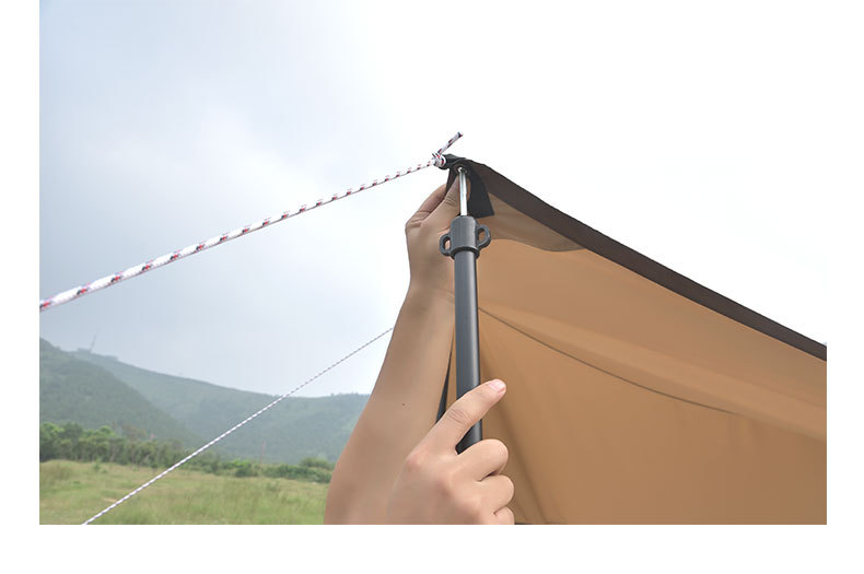 Cheap Goat Tents Outdoor 210cm*2.8cm portable ultra light aluminum alloy detachable camping tent pole canopy pole set   